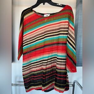 Multicolor Striped Women's Blouse